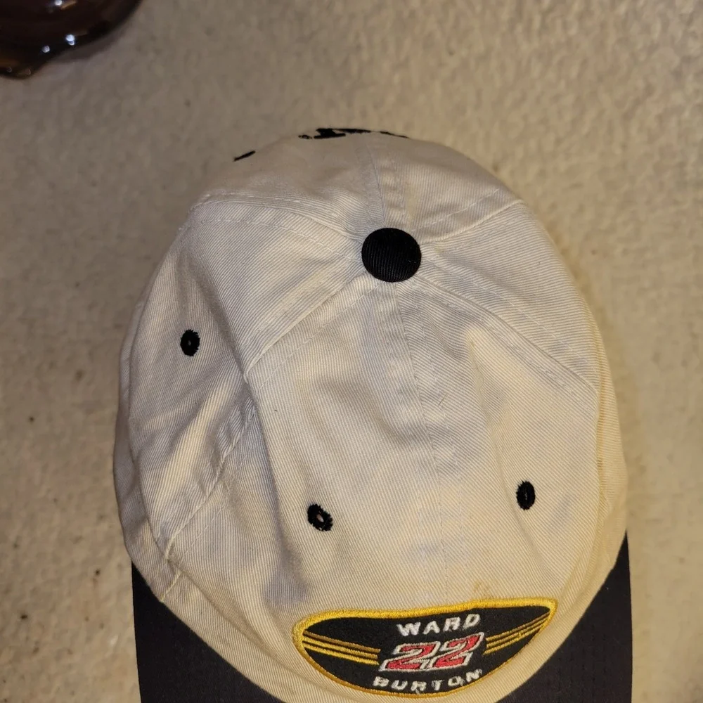 Vintage CAT Racing Ward Burton #22 NASCAR‎ Hat Caterpillar Adjustable Cap